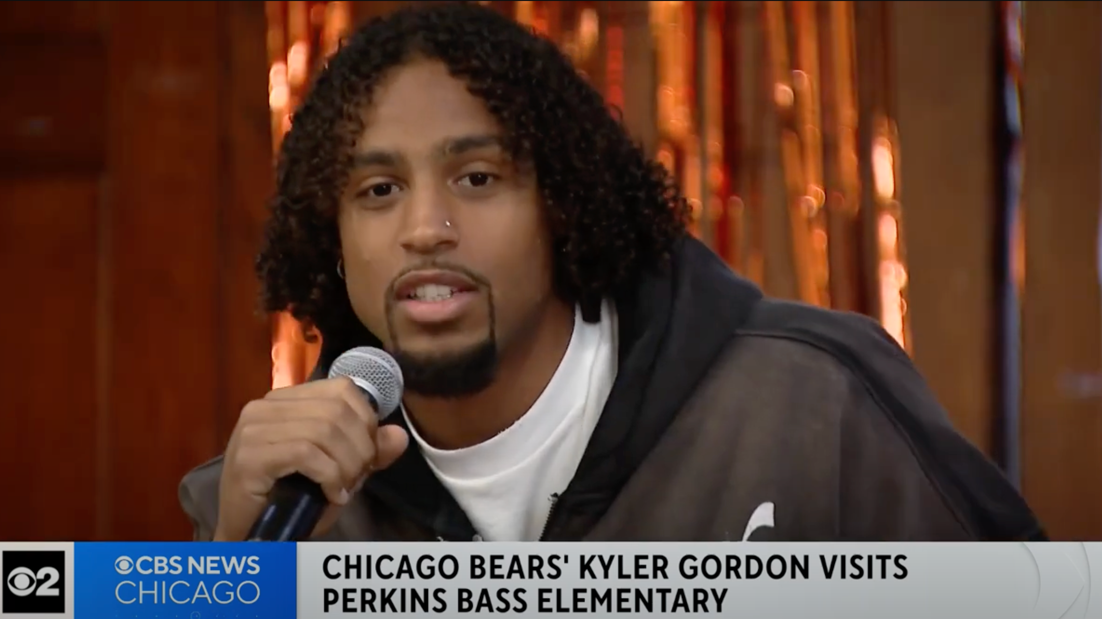 Making a special visit to South Side students